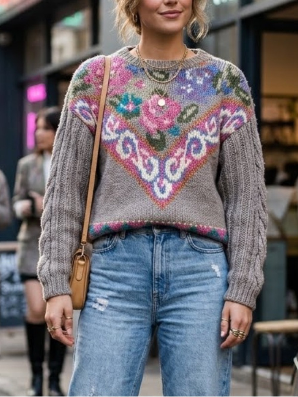 Vintage TOGETHER! Knit sweater small